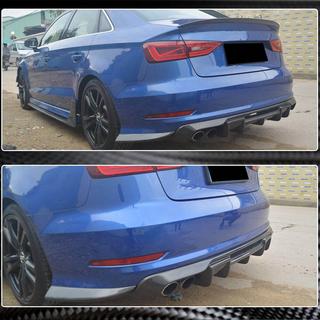 Diffusore paraurti posteriore V1 (per S-Line Sedan 2012-2016, Carbonio) Audi A3 2012-2020 foto 3
