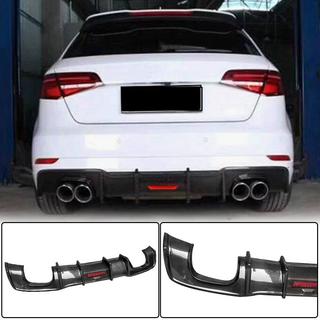 Diffusore Posteriore paraurti V1 per S-Line HB 2017-2020, Carbonio Audi A3 2012-2020 foto 1