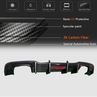 Diffusore Posteriore paraurti V1 per S-Line HB 2017-2020, Carbonio Audi A3 2012-2020 foto 4