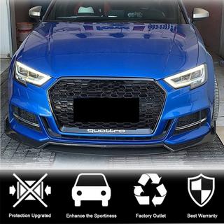 Splitter paraurti anteriore Lip V4 (per S-Line Sedan 2017-2020, Carbonio) Audi A3 2012-2020 foto 2