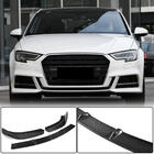 Audi A3 2012-2020 Splitter lip paraurti anteriore Lip V2 (per S-Line Sedan 2017-2020, Carbonio) foto 1