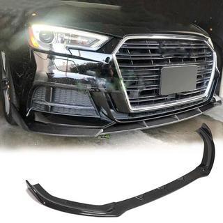 Lip spoiler paraurti anteriore Lip V1 (per S-Line 2017-2020 Sedan, Carbonio) Audi A3 2012-2020 foto 1