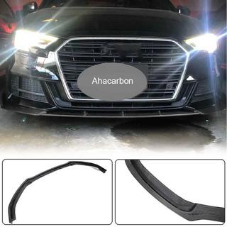 Lip spoiler paraurti anteriore Lip V1 (per S-Line 2017-2020 Sedan, Carbonio) Audi A3 2012-2020 foto 2
