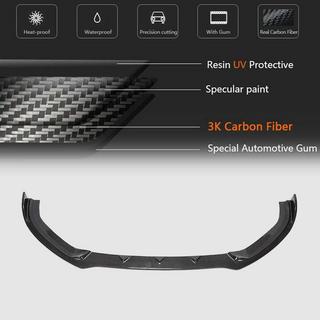 Lip spoiler paraurti anteriore Lip V1 (per S-Line 2017-2020 Sedan, Carbonio) Audi A3 2012-2020 foto 3