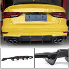 Audi A3 2012-2020 Diffusore paraurti posteriore V3 per S-Line Sedan 2017-2020 (Carbonio) foto 1