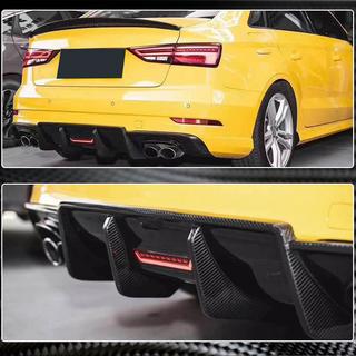 Diffusore paraurti posteriore V3 per S-Line Sedan 2017-2020 (Carbonio) Audi A3 2012-2020 foto 3