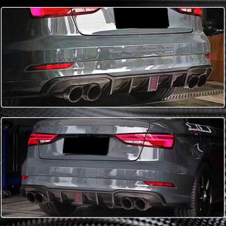 Diffusore paraurti posteriore V2 (per S-Line Sedan 2017-2020, Carbonio) Audi A3 2012-2020 foto 4