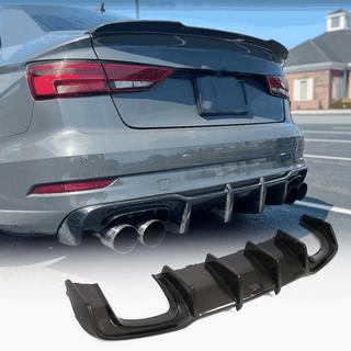Diffusore paraurti posteriore V1 (per S-Line Sedan 2017-2020, Carbonio) Audi A3 2012-2020 foto 1