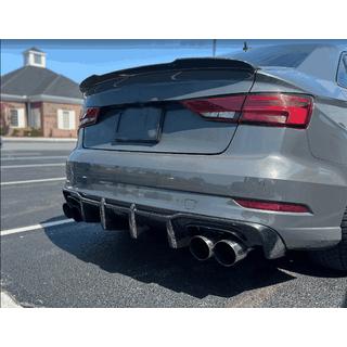 Diffusore paraurti posteriore V1 (per S-Line Sedan 2017-2020, Carbonio) Audi A3 2012-2020 foto 2