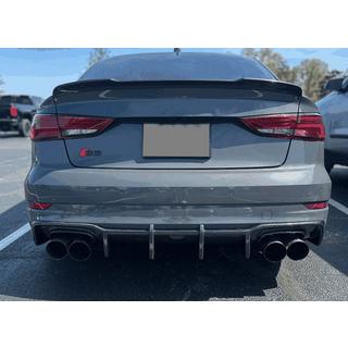Diffusore paraurti posteriore V1 (per S-Line Sedan 2017-2020, Carbonio) Audi A3 2012-2020 foto 3