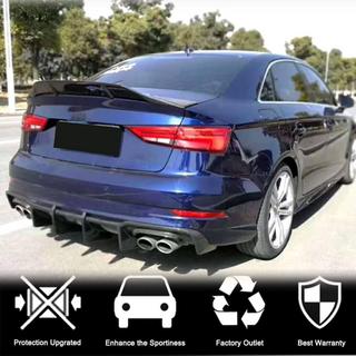 Diffusore paraurti posteriore V1 (per S-Line Sedan 2017-2020, Carbonio) Audi A3 2012-2020 foto 4