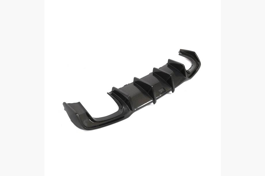 Audi A3 2012-2020 Diffusore paraurti posteriore V1 (per S-Line Sedan 2017-2020, Carbonio) Foto 8