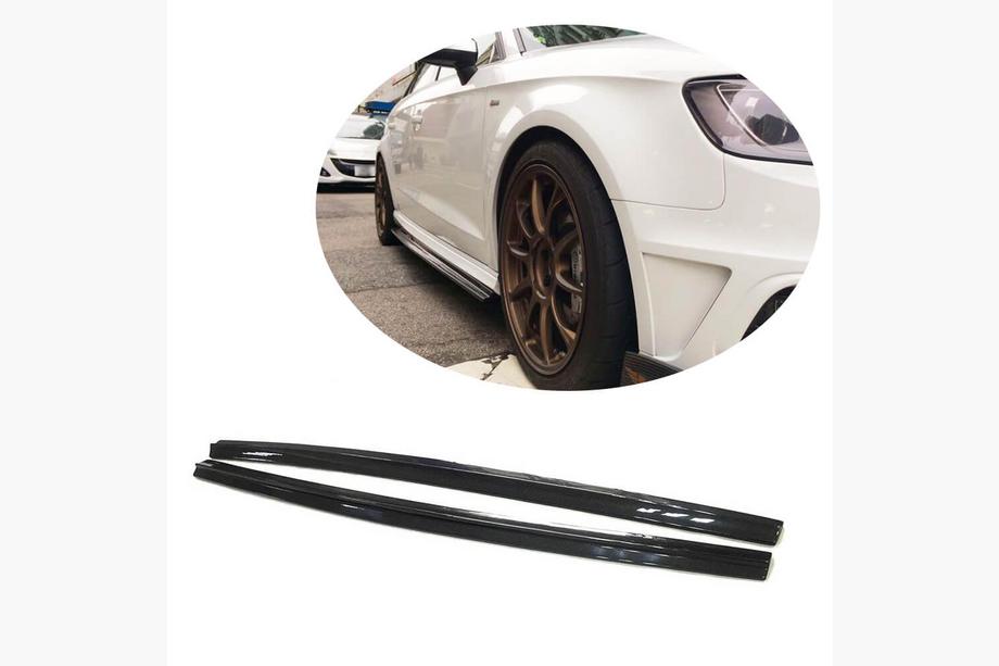 Audi A3 2012-2020 Minigonne Laterali V1 (per S-Line HB, Carbonio) Image