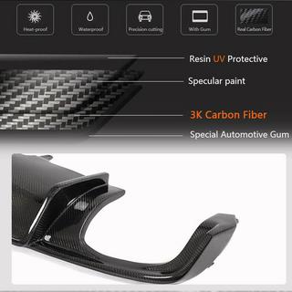 Diffusore paraurti posteriore V1 (per S-Line Sedan 2015-2019, Carbonio) foto 3