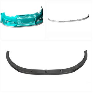Lip paraurti anteriore Lip V6 (per S-Line Sedan 2015-2019, Carbonio) foto 2