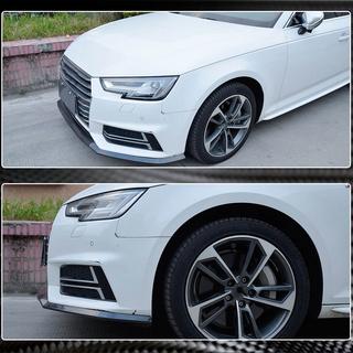 Lip spoiler paraurti anteriore Lip V4 (per S-Line Sedan 2015-2019, Carbonio) foto 4