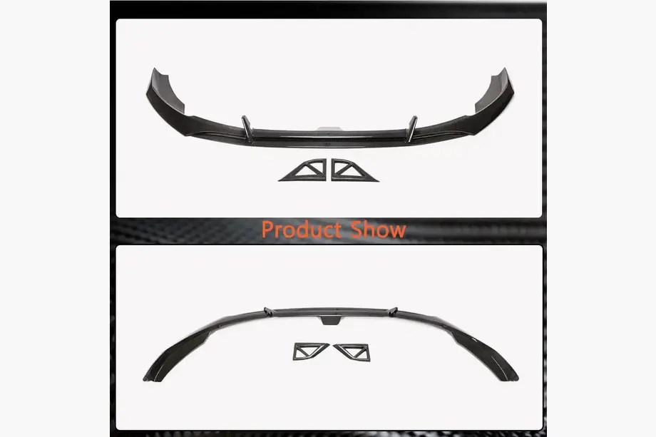 Lip spoiler paraurti anteriore (per S-Line Sedan 2019-2024, Carbonio) foto 4