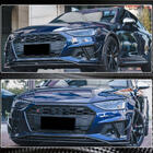 Audi A4 B9 2015-2024 Lip spoiler paraurti anteriore Lip V2 (per S-Line Sedan 2019-2024, Carbonio) foto 5