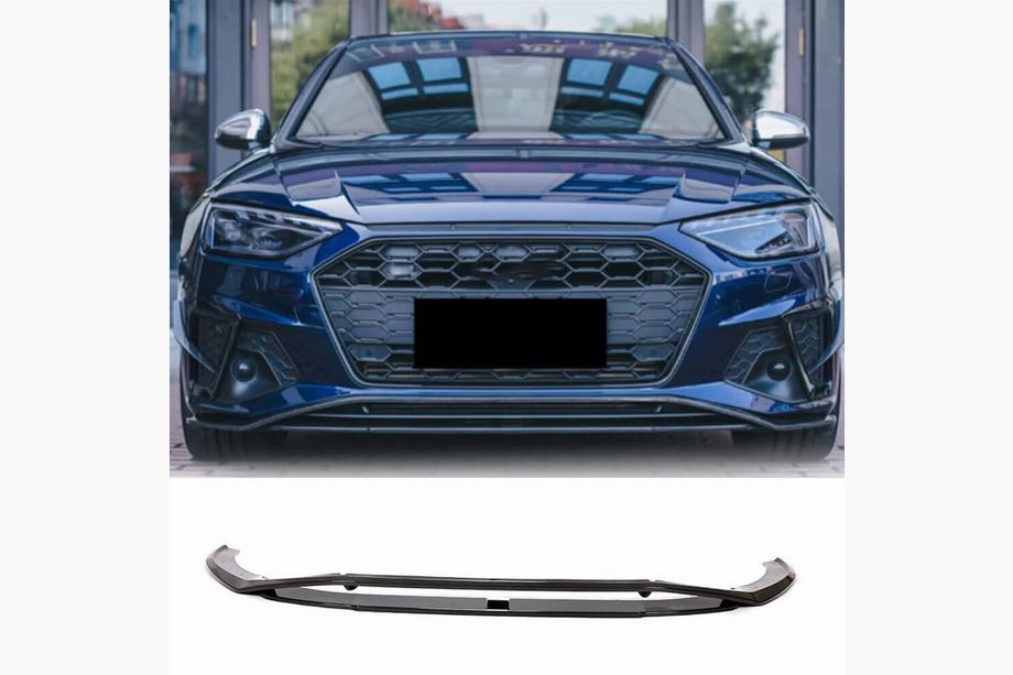 Audi A4 B9 2015-2024 Lip spoiler paraurti anteriore Lip V2 (per S-Line Sedan 2019-2024, Carbonio) Image