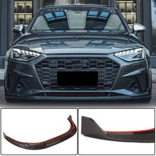Labbro paraurti anteriore Lip V1 (per S-Line Sedan 2019-2024, Carbonio) foto 1