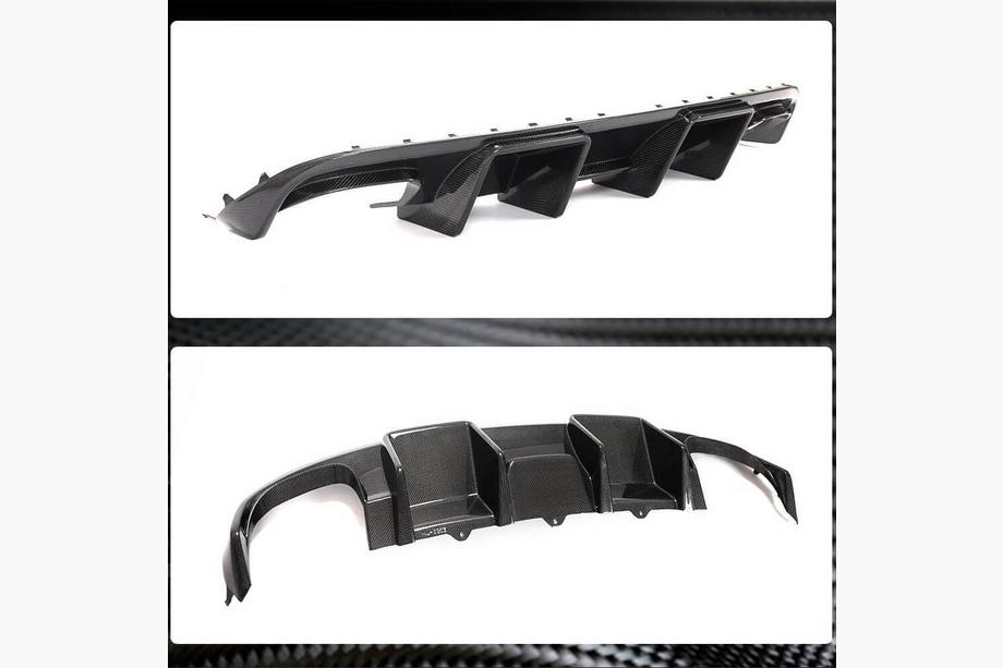 Audi A4 B8 2007-2015 Diffusore Posteriore V2 (per S4 2009-2012, Carbonio) Foto 2
