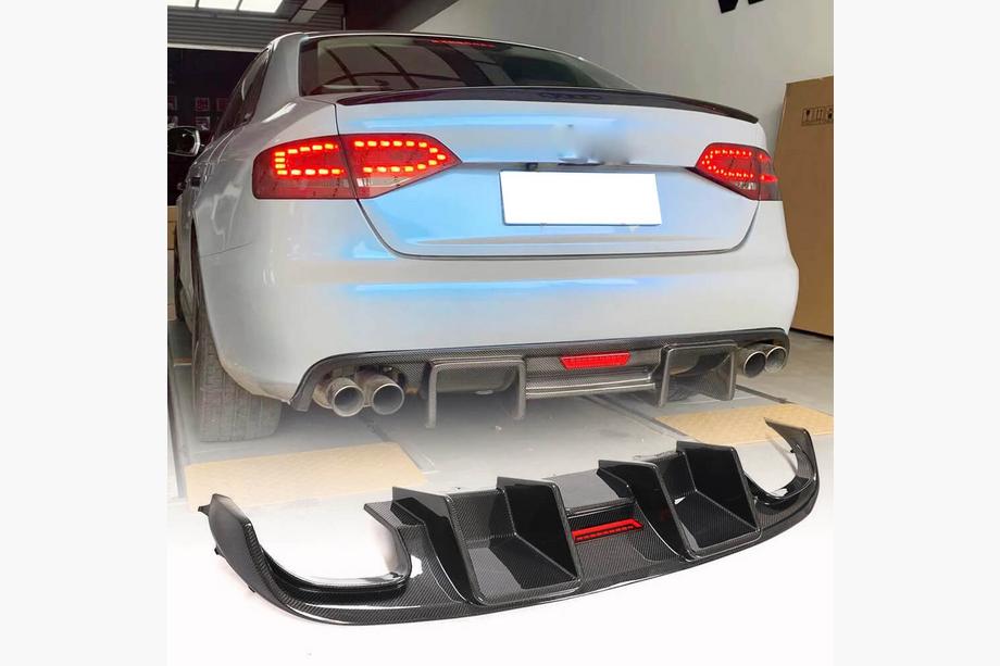 Audi A4 B8 2007-2015 Diffusore Posteriore V2 (per S4 2009-2012, Carbonio) Foto 9