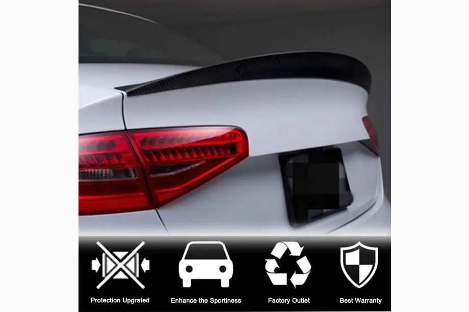 Audi A4 B8 2007-2015 Spoiler posteriore (per S4 2013-2016, Carbonio) Foto 2