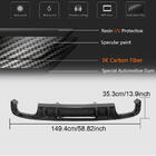 Audi A4 B9 2015-2024 Diffusore paraurti posteriore V2 (per S-Line Sedan 2015-2019, Carbonio) foto 5