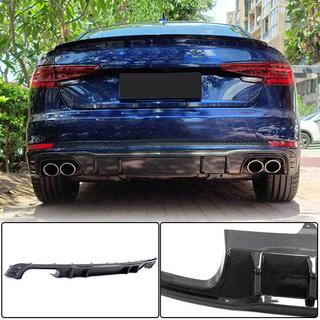 Diffusore paraurti posteriore V2 (per S-Line Sedan 2015-2019, Carbonio) foto 1