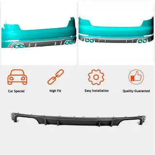 Diffusore paraurti posteriore V2 (per S-Line Sedan 2015-2019, Carbonio) foto 2