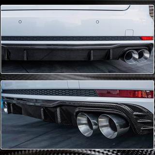 Diffusore paraurti posteriore V2 (per S-Line Sedan 2015-2019, Carbonio) foto 4