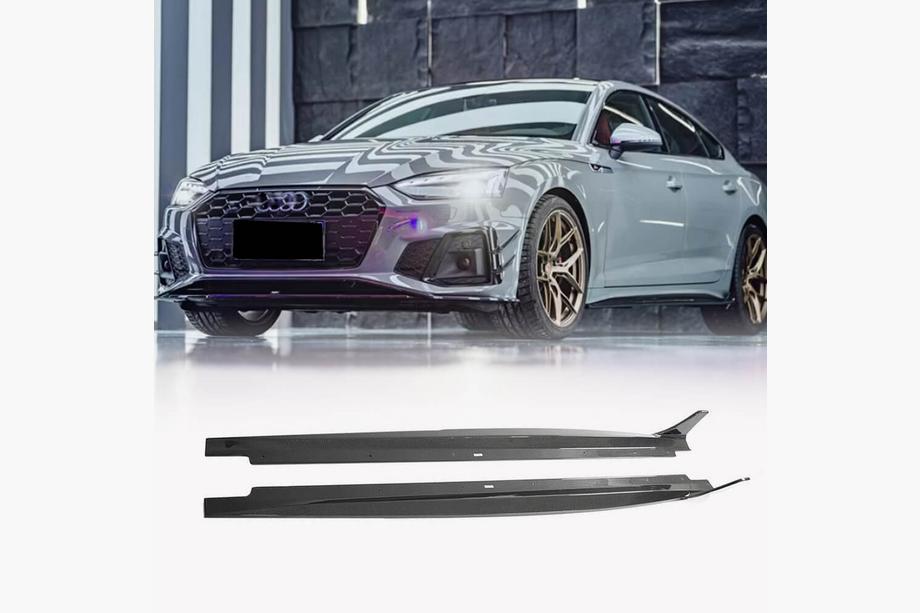 Audi A5 2016-2025 Minigonne Laterali 2021-2025 V2 (per Sportback, Carbonio) Image