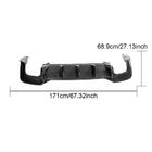 Audi A5 2016-2025 Diffusore Posteriore paraurti V2 (per S-Line 2021-2025, Carbonio) foto 3