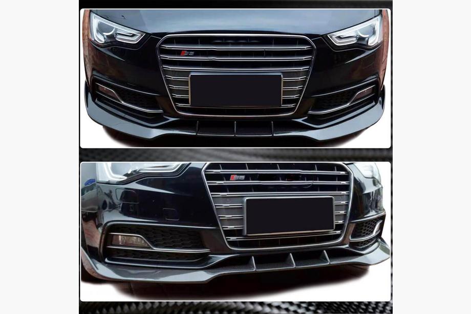 Audi A5 2007-2015 Labbro Anteriore V3 per S-Line 2012-2015 Carbonio Foto 3