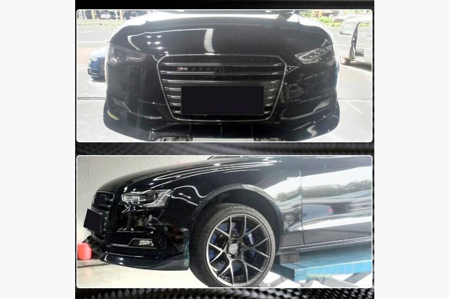Audi A5 2007-2015 Labbro Anteriore V3 per S-Line 2012-2015 Carbonio Foto 4
