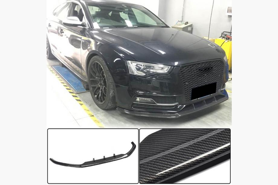 Audi A5 2007-2015 Labbro Anteriore V3 per S-Line 2012-2015 Carbonio Image