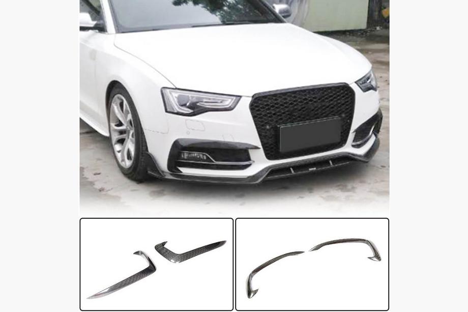 Audi A5 2007-2015 Cover fendinebbia (per S-Line 2012-2015, Carbonio) Foto 1