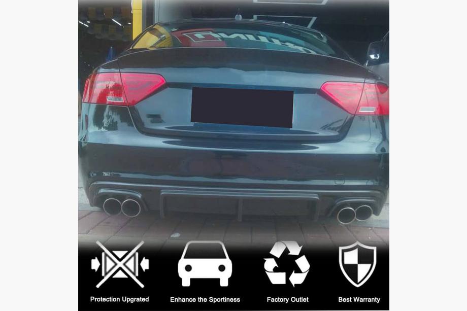 Audi A5 2007-2015 Diffusore Posteriore V3 (per S-Line 2012-2015, Carbonio) Foto 2