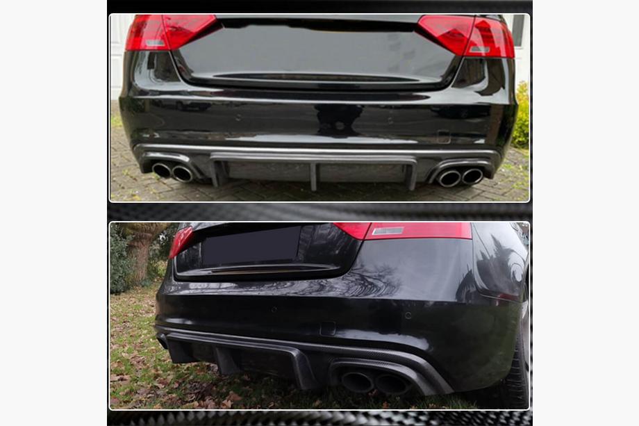 Audi A5 2007-2015 Diffusore Posteriore V3 (per S-Line 2012-2015, Carbonio) Foto 4