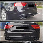 Audi A5 2007-2015 Diffusore Posteriore paraurti V2 (per S-Line 2012-2015, Carbonio) foto 4