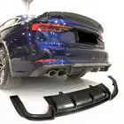 Audi A5 2016-2025 Diffusore Posteriore paraurti V2 (per S-Line 2016-2020, Carbonio) foto 1