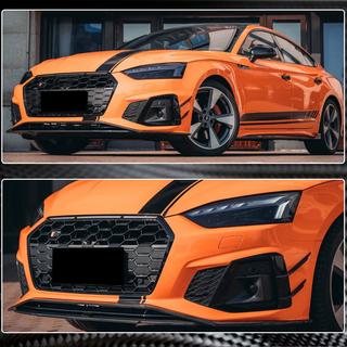 Lip anteriore V1 per paraurti S-Line 2021-2025 Carbonio foto 4