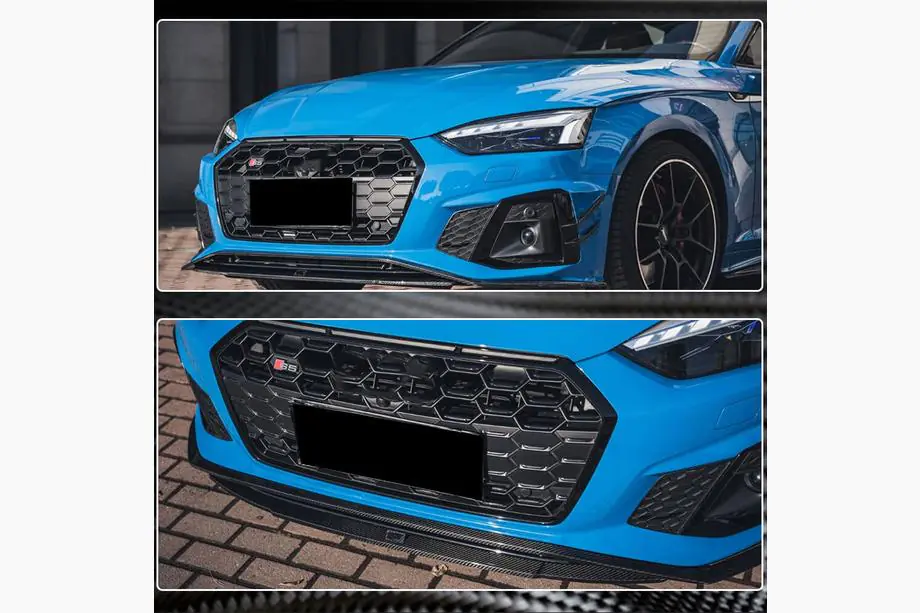 Audi A5 2016-2025 Lip anteriore V1 per paraurti S-Line 2021-2025 Carbonio Foto 5