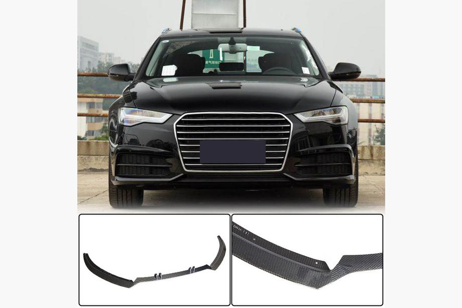 Audi A6 C7 2011-2017 Labbro Anteriore Paraurti Carbon V2 per S-Line 2014-2018 Foto 1