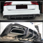 Audi A6 C7 2011-2017 Diffusore paraurti posteriore (per S-Line Avant 2014-2018, Carbonio) foto 4