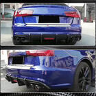 Audi A6 C7 2011-2017 Diffusore Paraurti Posteriore Carbonio (per S-Line 2014-2018) foto 2
