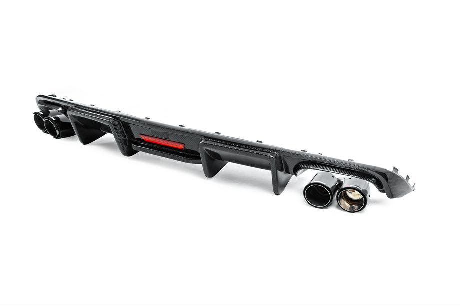 Audi A6 C7 2011–2018 Diffusore Paraurti Posteriore Carbonio (per S-Line 2014-2018) Foto 3