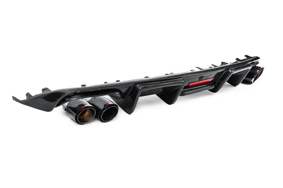 Audi A6 C7 2011–2018 Diffusore Paraurti Posteriore Carbonio (per S-Line 2014-2018) Foto 5