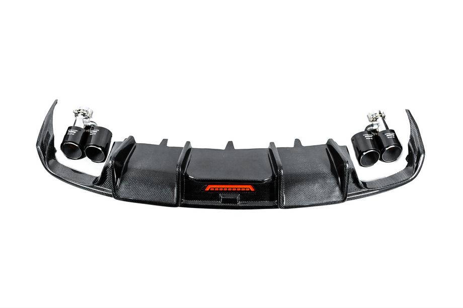 Audi A6 C7 2011–2018 Diffusore Paraurti Posteriore Carbonio (per S-Line 2014-2018) Foto 9