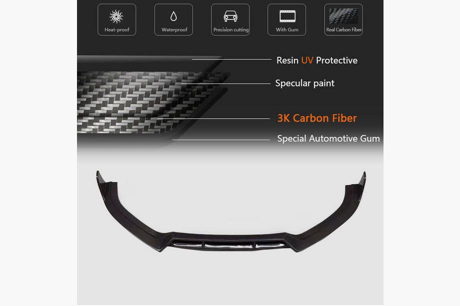 Audi A6 C7 2011–2018 Labbro Anteriore Paraurti Carbonio V1 per S-Line 2014-2018 Foto 5